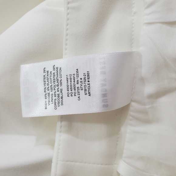 Aritzia Sunday Best Olive Style Pleated Mini Skirt White NWT Size 2 Tennis Prep - Picture 12 of 13